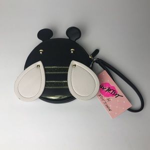 Betsey Johnson Bumble Bee Wristlet